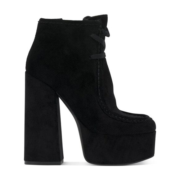 JESSICA SIMPSON Womens Black Corduroy 2" Platform Saima Block Heel Booties 11 M - Picture 3 of 4